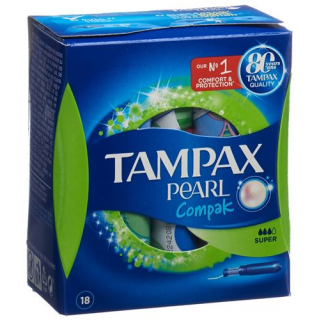 Tampax Tampons Compak Pearl Super 18 штук