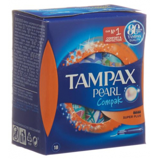 Tampax Tampons Compak Pearl Super Plus 18 штук