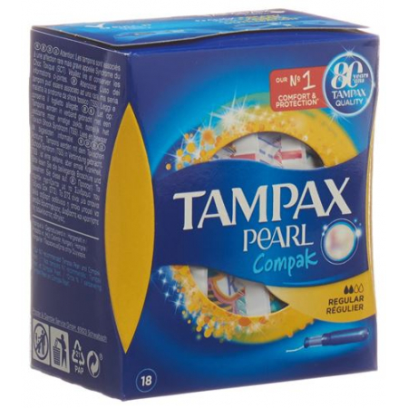 Tampax Tampons Compak Pearl Regular 18 штук