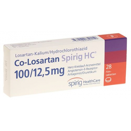 Co-losartan Spirig HC Filmtabletten 100/12.5mg 28 Stück