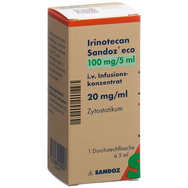 Иринотекан Сандоз ЭКО 100 мг/5 мл флакон 5 мл