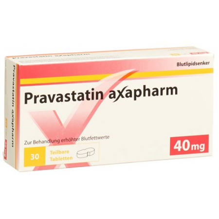 Правастатин Аксафарм 40 мг 30 таблеток