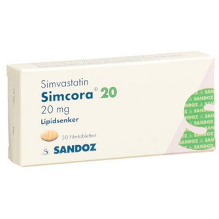 Симкора 20 мг 30 таблеток покрытых оболочкой