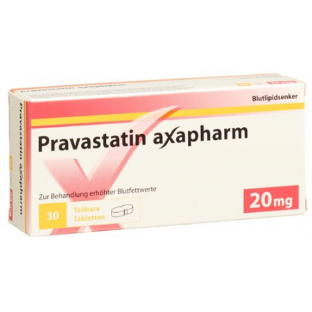 Правастатин Аксафарм 20 мг 100 таблеток 