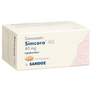 Симкора 40 мг 100 таблеток покрытых оболочкой