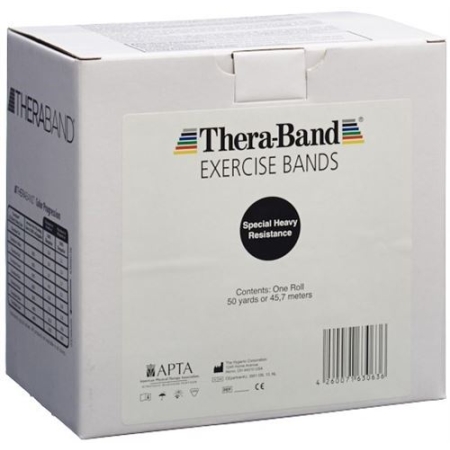 Thera Band 45mx12.7cm чорний особливої ​​міцності