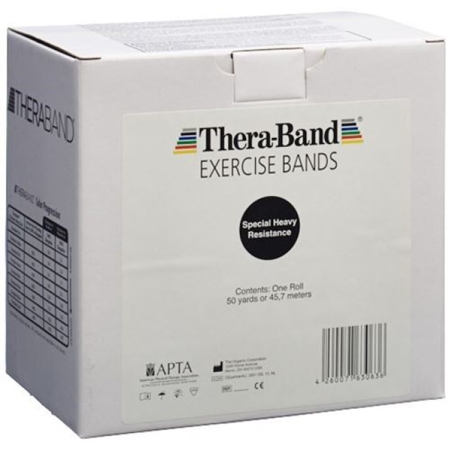 Thera Band 45mx12.7cm чорний особливої ​​міцності