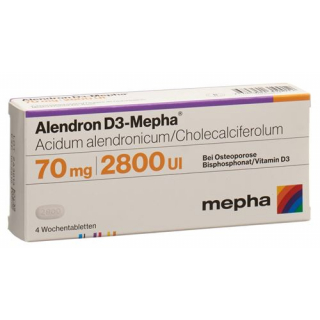 Алендрон Д3 Мефа 70/2800 4 таблетки