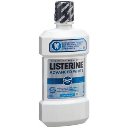 Listerine ополаскиватель для полости рта Advanced White бутылка 500мл