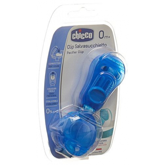 Chicco Saugerschutz mit Clip Blue 0m+