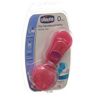 Chicco Saugerschutz mit Clip Pink 0m+