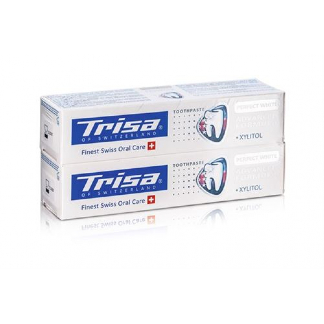 Trisa зубная паста Perfect White Duo 2x 75мл