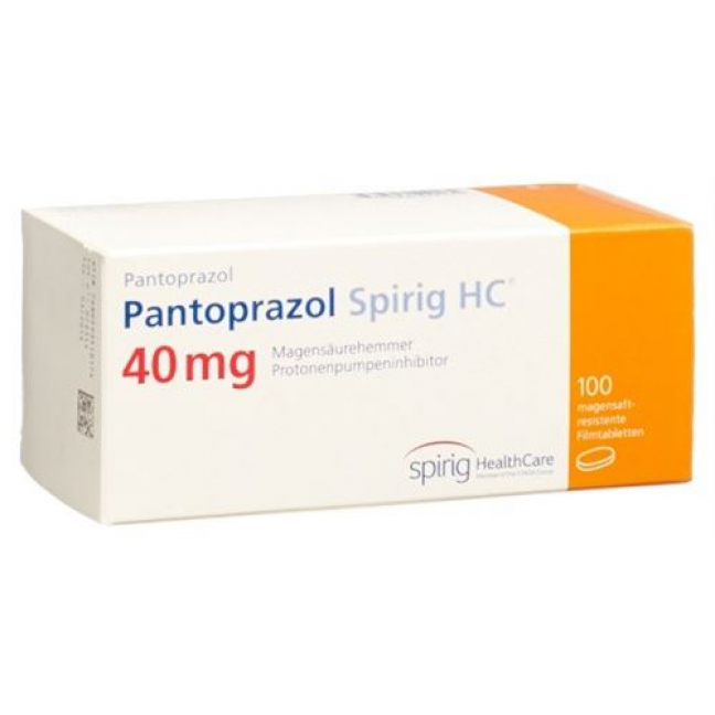 Пантопразол Спириг 40 мг 100 таблеток покрытых оболочкой