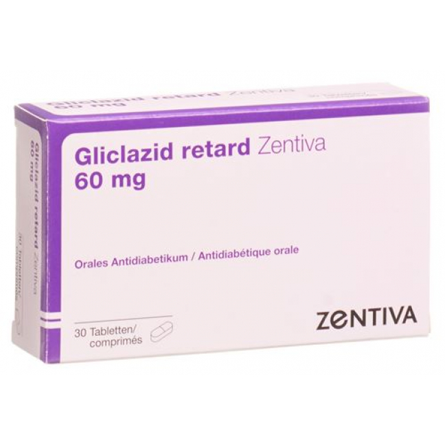 Гликлазид Ретард Зентива 60 мг 30 ретард таблеток
