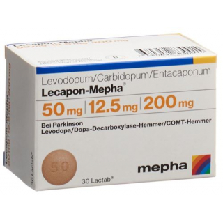 Лекапон Мефа 50 мг / 12,5 мг / 200 мг 30 таблеток покрытых оболочкой 