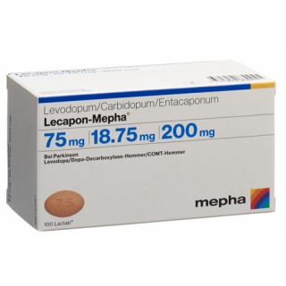 Лекапон Мефа 75 мг / 18,75 мг / 200 мг 100 таблеток покрытых оболочкой 