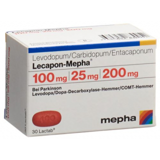 Лекапон Мефа 100 мг / 25 мг / 200 мг 30 таблеток покрытых оболочкой 