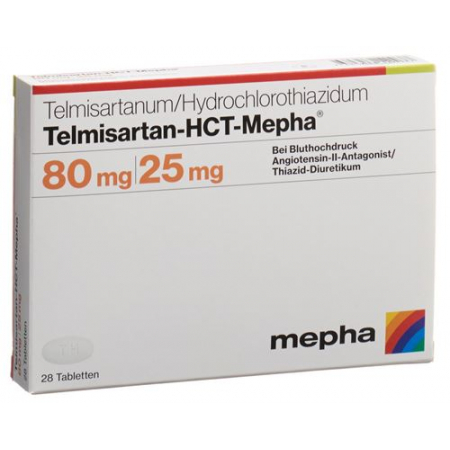Телмисатран ГХТ Мефа 80/25 мг 28 таблеток