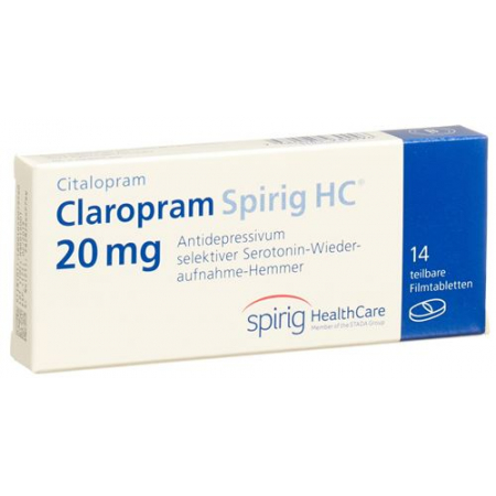 Кларопрам Спириг 20 мг 14 таблеток покрытых оболочкой