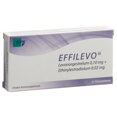 Эффилево 0,10 мг /  0,02 мг 21 таблетка покрытая оболочкой