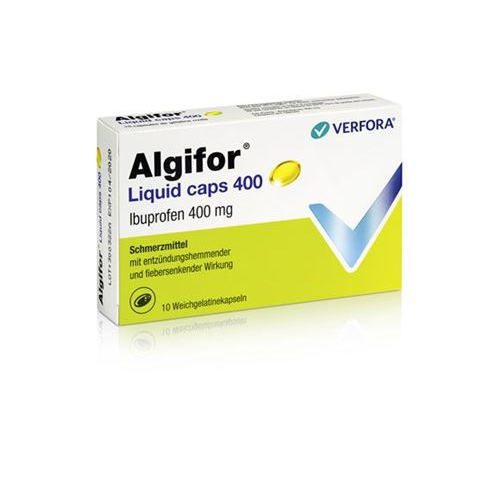 Алгифор жидкие капсулы 400 мг 10 мягких желатиновых капсул