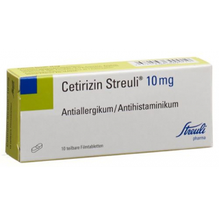 Цетиризин Штройли 10 мг 10 таблеток покрытых оболочкой