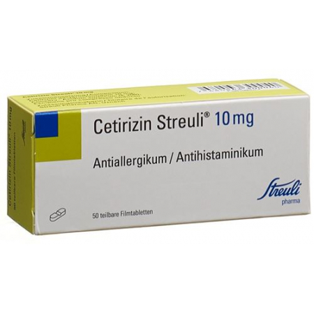 Цетиризин Штройли 10 мг 50 таблеток покрытых оболочкой