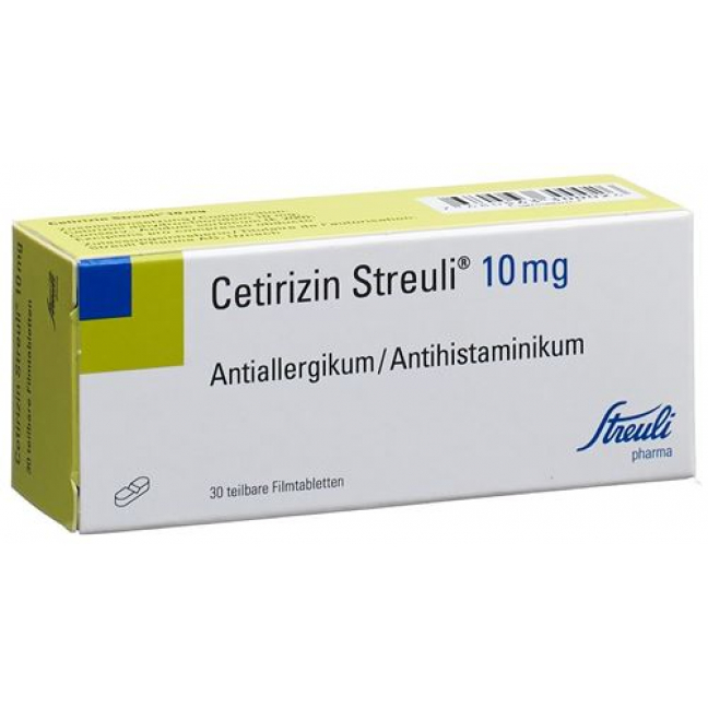Цетиризин Штройли 10 мг 30 таблеток покрытых оболочкой