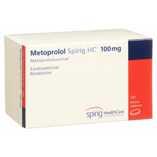 Метопролол Спириг ретард 100 мг 100 таблеток покрытых оболочкой 
