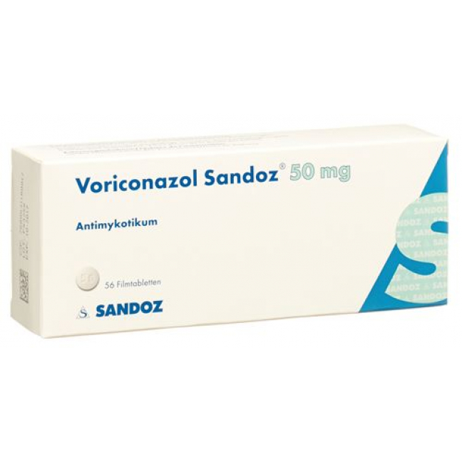 Вориконазол Сандоз 50 мг 56 таблеток покрытых оболочкой