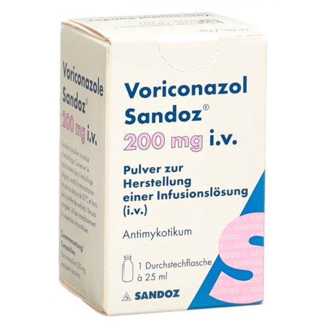 Вориконазол Сандоз сухое вещество 200 мг 1 флакон