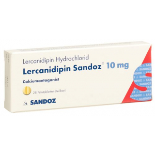 Лерканидипин Сандоз 10 мг 28 таблеток покрытых оболочкой