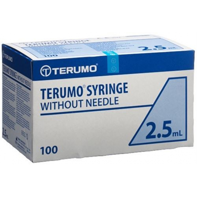 Terumo Injektionsspray 3-teilig 2.5мл Zentrisch 100 штук