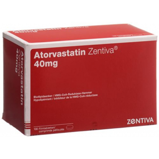 Аторвастатин Зентива 40 мг 100 таблеток покрытых оболочкой