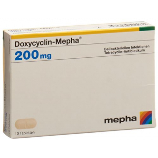 Доксициклин Мефа 200 мг 10 таблеток
