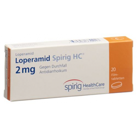 Лоперамид Спириг 2 мг 20 таблеток покрытых оболочкой