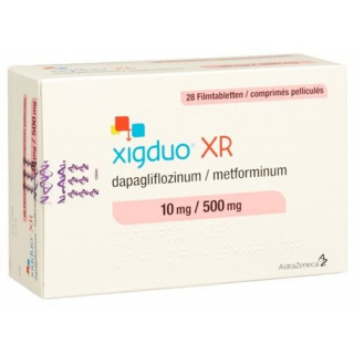 Ксигдуо XR 10 мг / 500 мг 28 таблеток покрытых оболочкой
