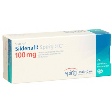 Силденафил Спириг HC 100 мг 24 таблетки покрытые оболочкой 