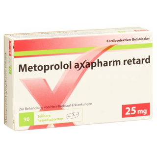 Метопролол Аксафарм Ретард 25 мг 100 таблеток