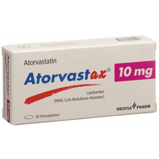 Аторвастакс 10 мг 30 таблеток покрытых оболочкой
