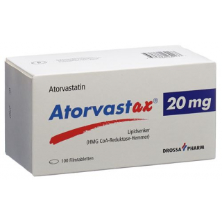 Аторвастакс 20 мг 100 таблеток покрытых оболочкой 