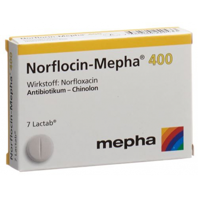 Норфлоцин Мефа 400 мг 7 таблеток покрытых оболочкой 