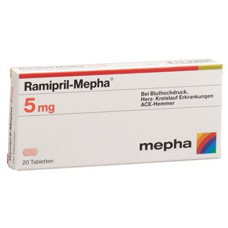 Рамиприл Мефа 5 мг 20 таблеток