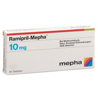Рамиприл Мефа 10 мг 20 таблеток