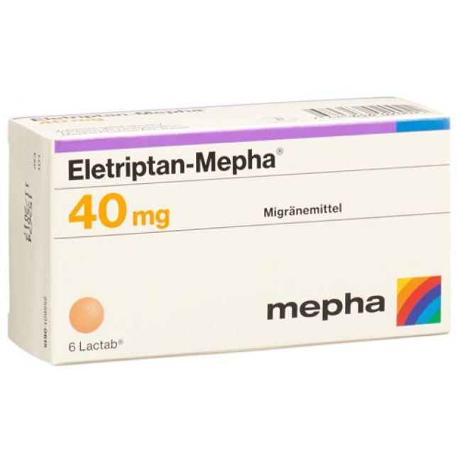 Eletriptan Mepha 40 mg 6 Lactab