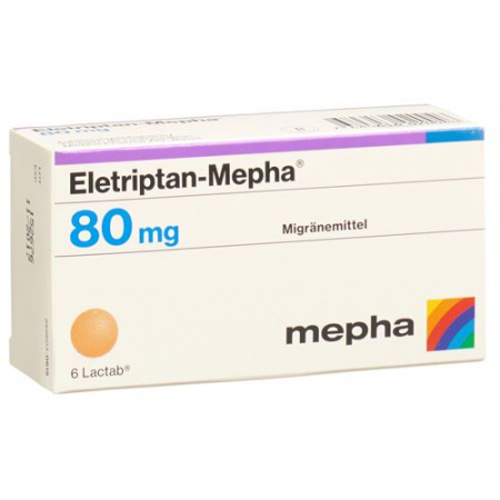 Элетриптан Мефа 80 мг 6 таблеток покрытых оболочкой