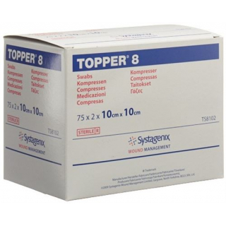 Topper 8 Einmal-Kompressen 10x10см стерильный 75 пакетиков a 2 штуки