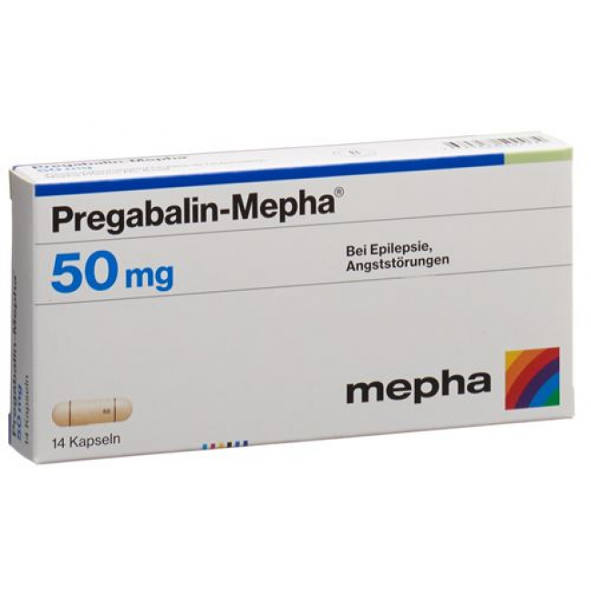 Прегабалин Мефа 50 мг 14 капсул