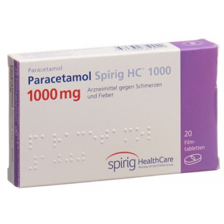 Парацетамол Спириг 1000 мг 100 таблеток покрытых оболочкой