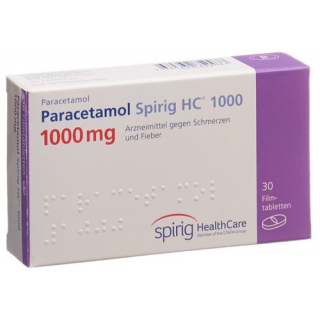 Парацетамол Спириг 1000 мг 30 таблеток покрытых оболочкой